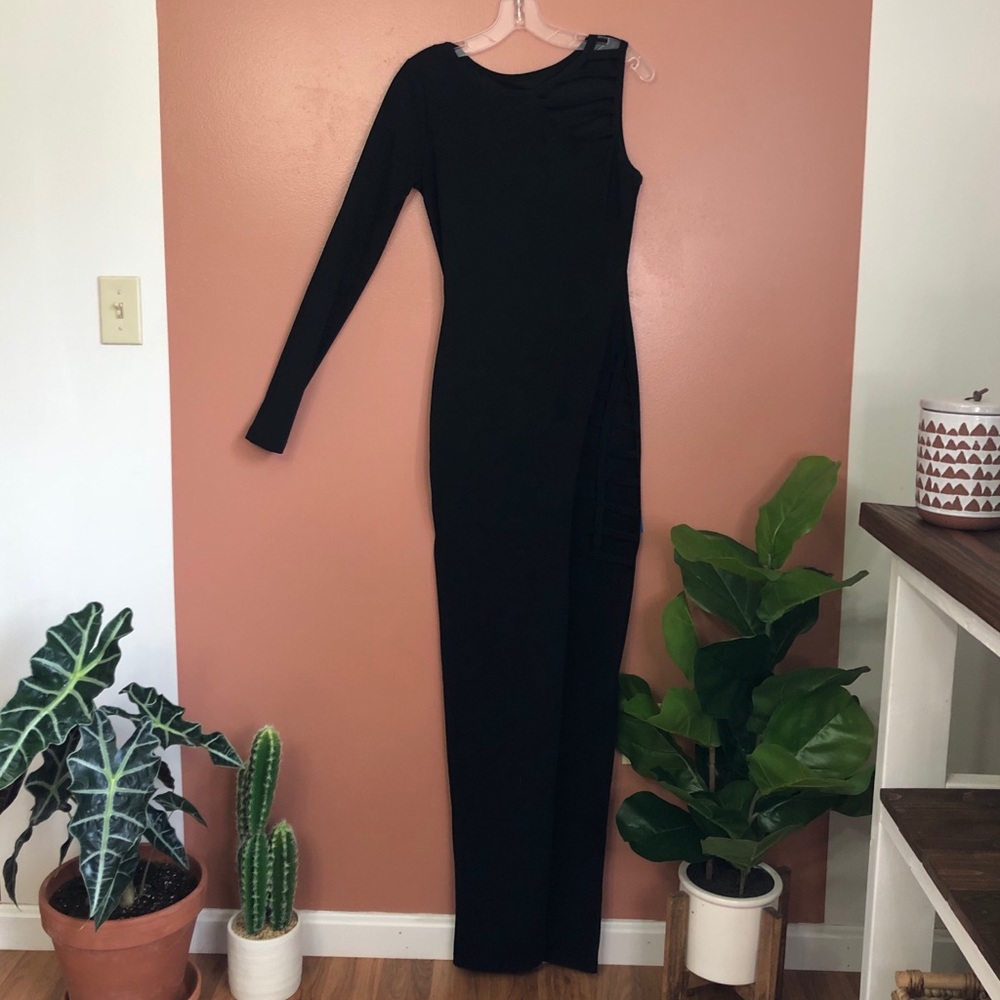 Black Asymmetrical Dress